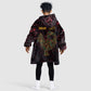 Afro-American Culture Kid Wearable Blanket Hoodie Adinkra Sankofa Bird - Cosmic Red