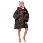 Afro-American Culture Kid Wearable Blanket Hoodie Adinkra Sankofa Bird - Cosmic Red