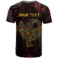 Afro-American Culture T shirt Adinkra Sankofa Bird - Cosmic Red