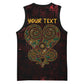 Afro-American Culture Basketball Jersey Adinkra Sankofa Heart - Cosmic Red LT7