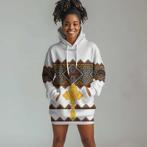 Eritrea Hoodie Dress Tilet Mix Eritrean Cross - White