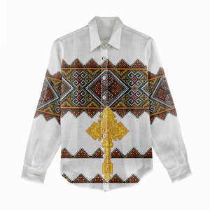 Eritrea Women Casual Shirt Tilet Mix Eritrean Cross - White