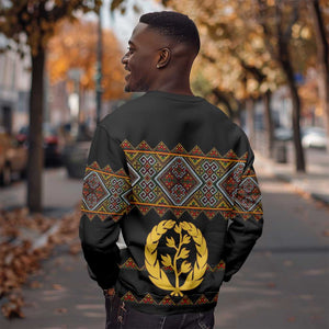 Eritrea Sweatshirt Tilet Mix Eritrean Cross - Black