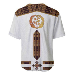 Eritrea Baseball Jersey Tilet Habesha Style - White