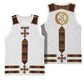Eritrea Basketball Jersey Tilet Habesha Style - White LT7