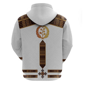 Eritrea Hoodie Tilet Habesha Style - White