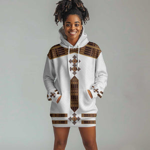 Eritrea Hoodie Dress Tilet Habesha Style - White