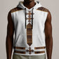 Eritrea Sleeveless Hoodie Tilet Habesha Style - White - African Pride
