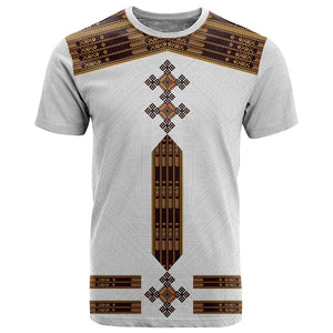 Eritrea T shirt Tilet Habesha Style - White