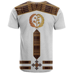 Eritrea T shirt Tilet Habesha Style - White