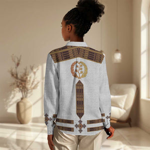 Eritrea Women Casual Shirt Tilet Habesha Style - White