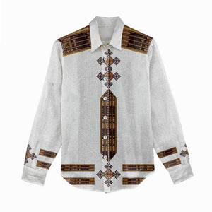 Eritrea Women Casual Shirt Tilet Habesha Style - White