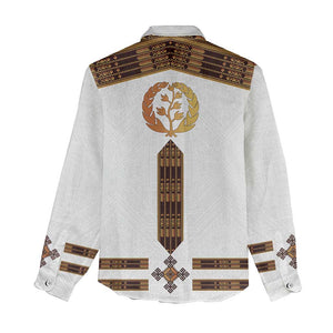 Eritrea Women Casual Shirt Tilet Habesha Style - White