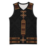 Eritrea Basketball Jersey Tilet Habesha Style - Black LT7