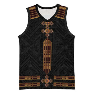 Eritrea Basketball Jersey Tilet Habesha Style - Black LT7