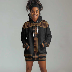 Eritrea Hoodie Dress Tilet Habesha Style - Black