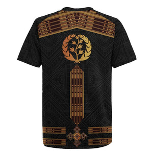 Eritrea Rugby Jersey Tilet Habesha Style - Black