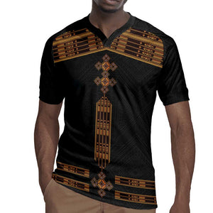 Eritrea Rugby Jersey Tilet Habesha Style - Black