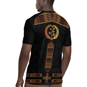 Eritrea Rugby Jersey Tilet Habesha Style - Black