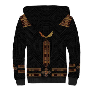 Eritrea Sherpa Hoodie Tilet Habesha Style - Black