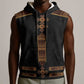 Eritrea Sleeveless Hoodie Tilet Habesha Style - Black - African Pride
