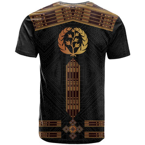 Eritrea T shirt Tilet Habesha Style - Black