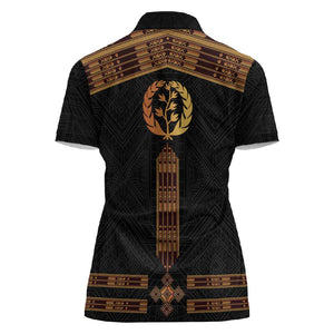 Eritrea Women Polo Shirt Tilet Habesha Style - Black