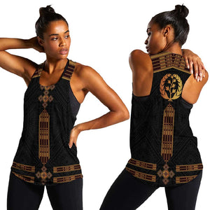 Eritrea Women Racerback Tank Tilet Habesha Style - Black