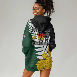 Personalised New Zealand Vs South Africa Rugby Hoodie Dress Rivals - Tribal Style