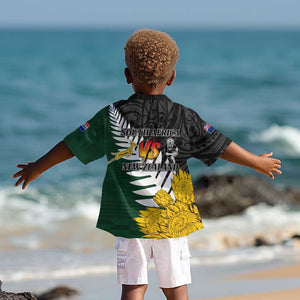 Personalised New Zealand Vs South Africa Rugby Kid Hawaiian Shirt Rivals - Tribal Style