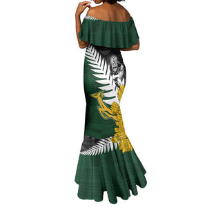 Personalised New Zealand Vs South Africa Rugby Mermaid Dress Rivals - Tribal Style