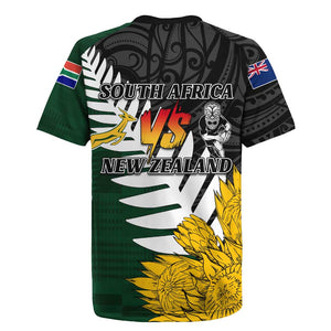 Personalised New Zealand Vs South Africa Rugby Rugby Jersey Rivals - Tribal Style