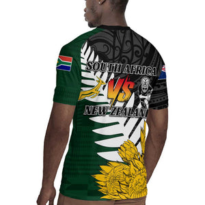 Personalised New Zealand Vs South Africa Rugby Rugby Jersey Rivals - Tribal Style