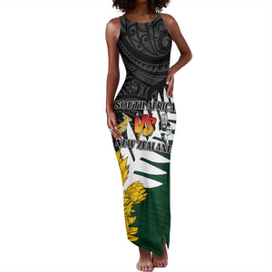 Personalised New Zealand Vs South Africa Rugby Tank Maxi Dress Rivals - Tribal Style