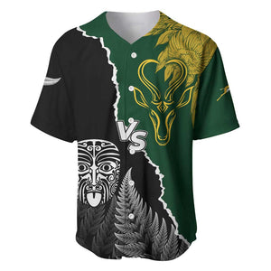 Personalised New Zealand Vs South Africa Rugby Baseball Jersey Rivals Dynamics