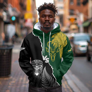 Personalised New Zealand Vs South Africa Rugby Hoodie Rivals Dynamics