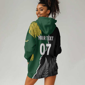 Personalised New Zealand Vs South Africa Rugby Hoodie Dress Rivals Dynamics