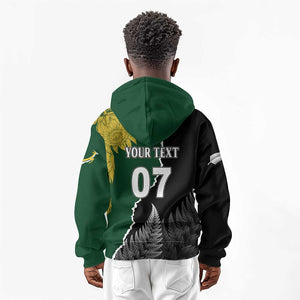 Personalised New Zealand Vs South Africa Rugby Kid Hoodie Rivals Dynamics