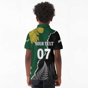 Personalised New Zealand Vs South Africa Rugby Kid Polo Shirt Rivals Dynamics