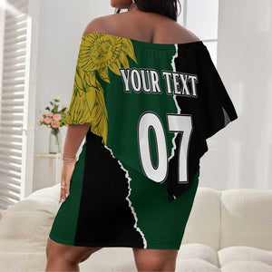 Personalised New Zealand Vs South Africa Rugby Off Shoulder Short Dress Rivals Dynamics LT7