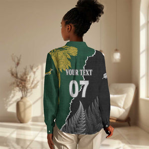 Personalised New Zealand Vs South Africa Rugby Women Casual Shirt Rivals Dynamics