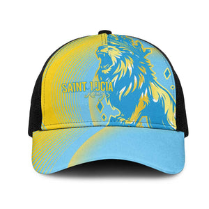 Saint Lucia Cricket Baseball Net Cap The Roaring King - African Pride