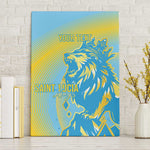 Saint Lucia Cricket Personalized Canvas Wall Art The Roaring King - African Pride