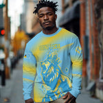 Saint Lucia Cricket Personalized Long Sleeve Shirt The Roaring King - African Pride