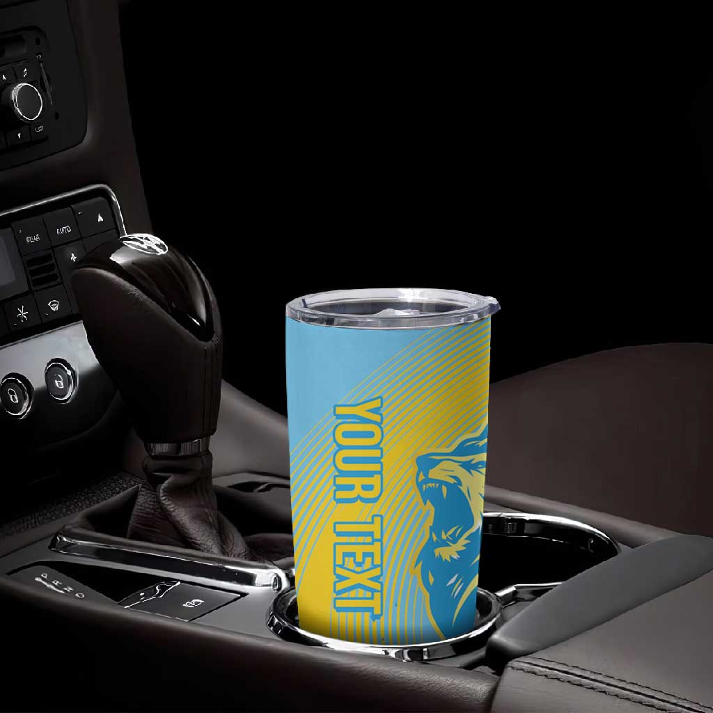 Saint Lucia Cricket Personalized Tumbler Cup The Roaring King - African Pride