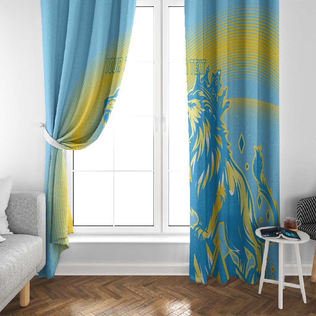 Saint Lucia Cricket Personalized Window Curtain The Roaring King - African Pride