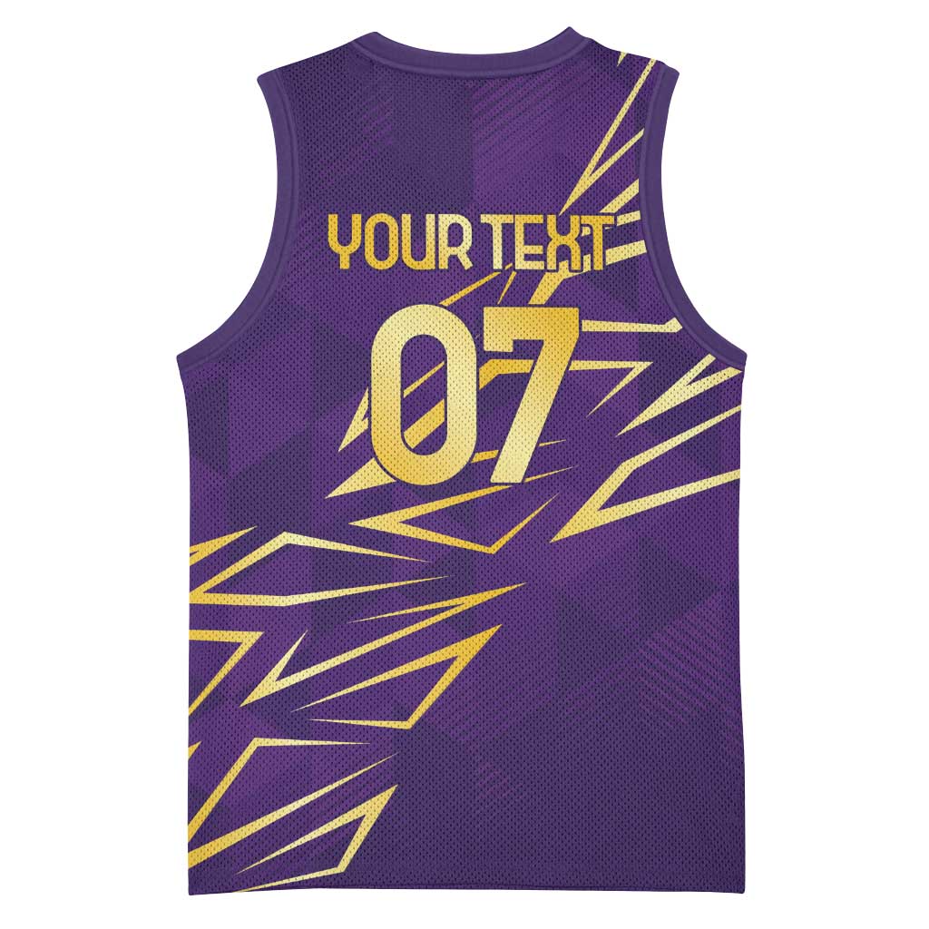 Afro-Trinbago Cricket Custom Basketball Jersey TKR Quadruple Champion LT7