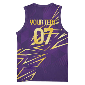 Afro-Trinbago Cricket Custom Basketball Jersey TKR Quadruple Champion LT7