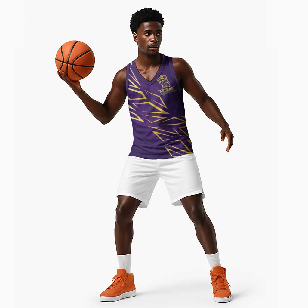 Afro-Trinbago Cricket Custom Basketball Jersey TKR Quadruple Champion LT7