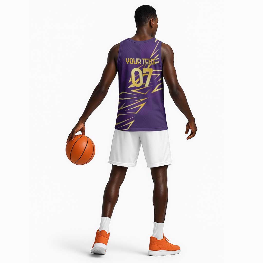 Afro-Trinbago Cricket Custom Basketball Jersey TKR Quadruple Champion LT7
